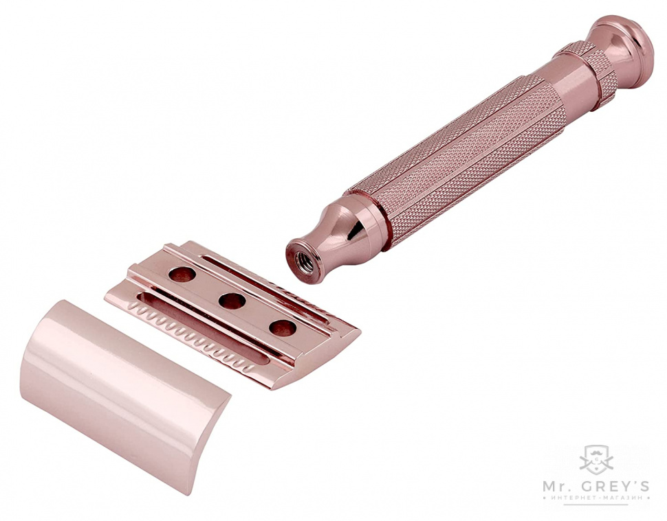 Станок для бритья Т-образный Pearl L-55 Blush Wine Closed Comb