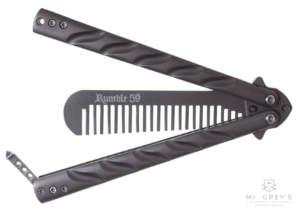 Расчёска Rumble59 Butterfly Comb with Leather Case