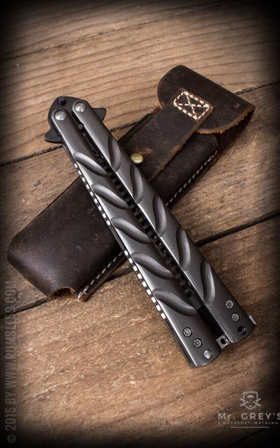 Расчёска Rumble59 Butterfly Comb with Leather Case