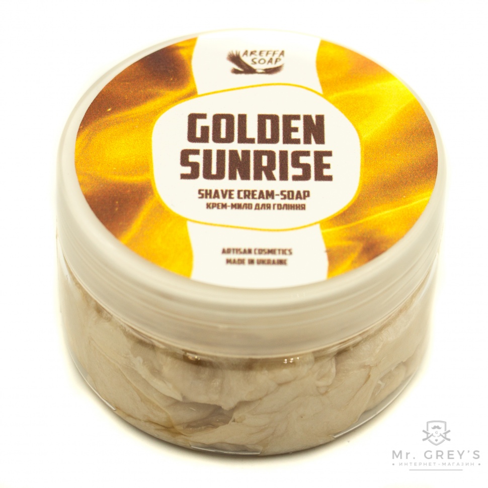 Крем-мыло для бритья Golden Sunrise Areffa Soap