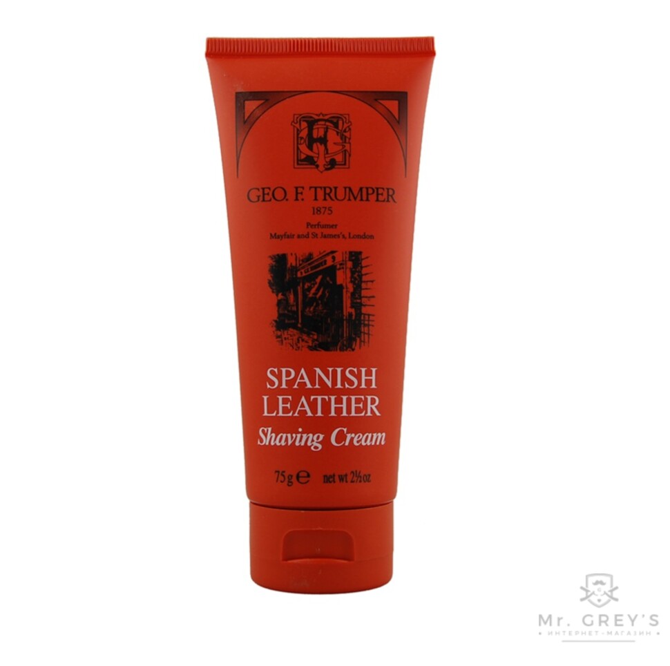 Крем для бритья Geo F Trumper Spanish Leather Soft Shaving Cream Tube 75g