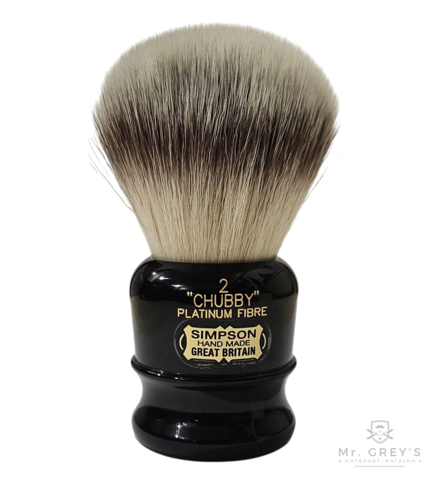Помазок для бритья Simpson Chubby 2 Platinum Synthetic Fibre Luna