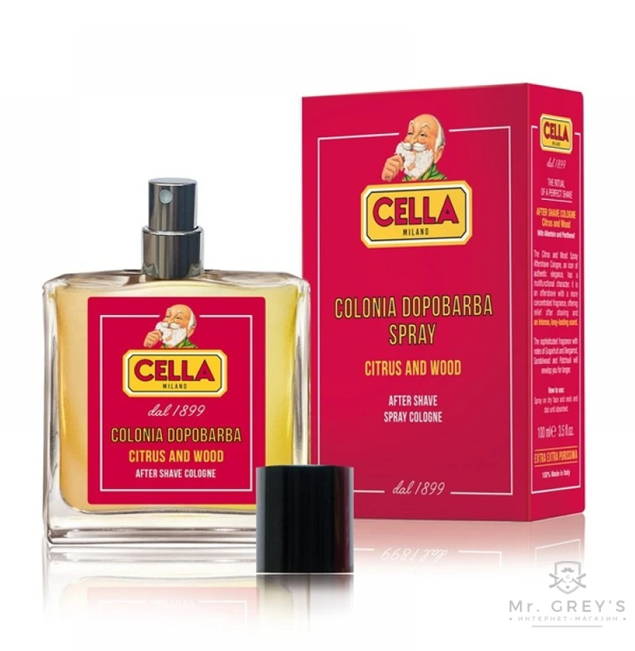 Одеколон Cella Aftershave Cologne Spray Citrus and Wood 100ml