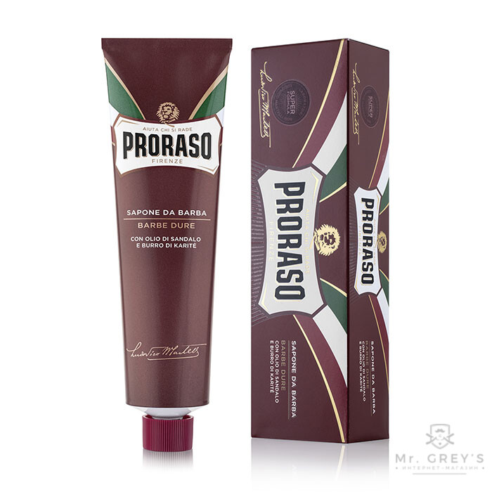 Крем для гоління для жорсткої щетини PRORASO 150ml