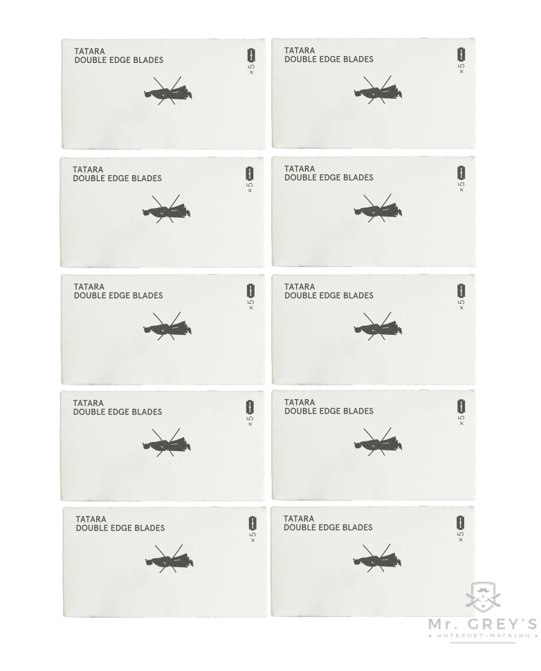 Леза для безпечної бритви Tatara Double Edge Safety Razor Blades