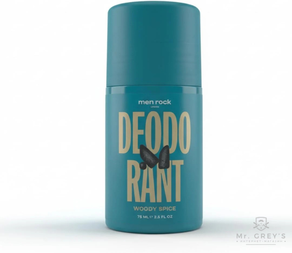 Дезодорант-антиперспирант Men Rock Woody Spice Deodorant Roll-On 75ml