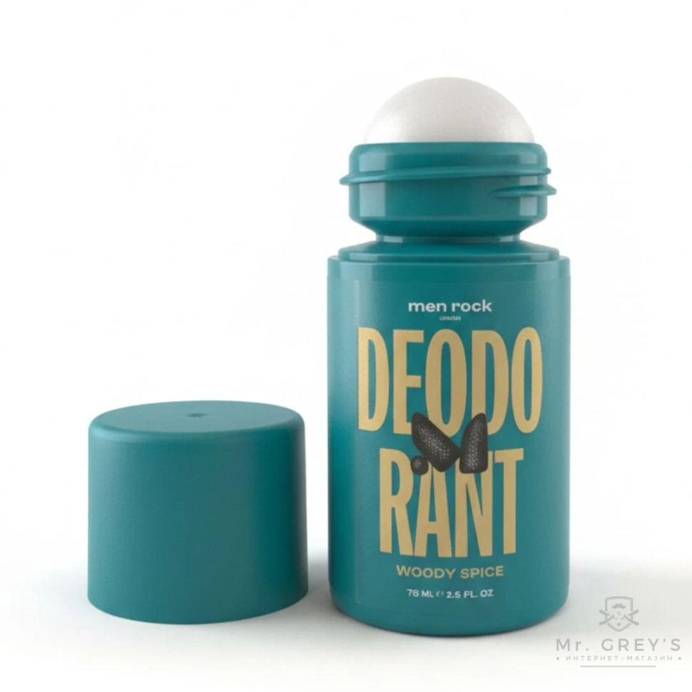 Дезодорант-антиперспирант Men Rock Woody Spice Deodorant Roll-On 75ml Дезодорант-антиперспирант Men Rock Woody Spice Deodorant Roll-On 75ml