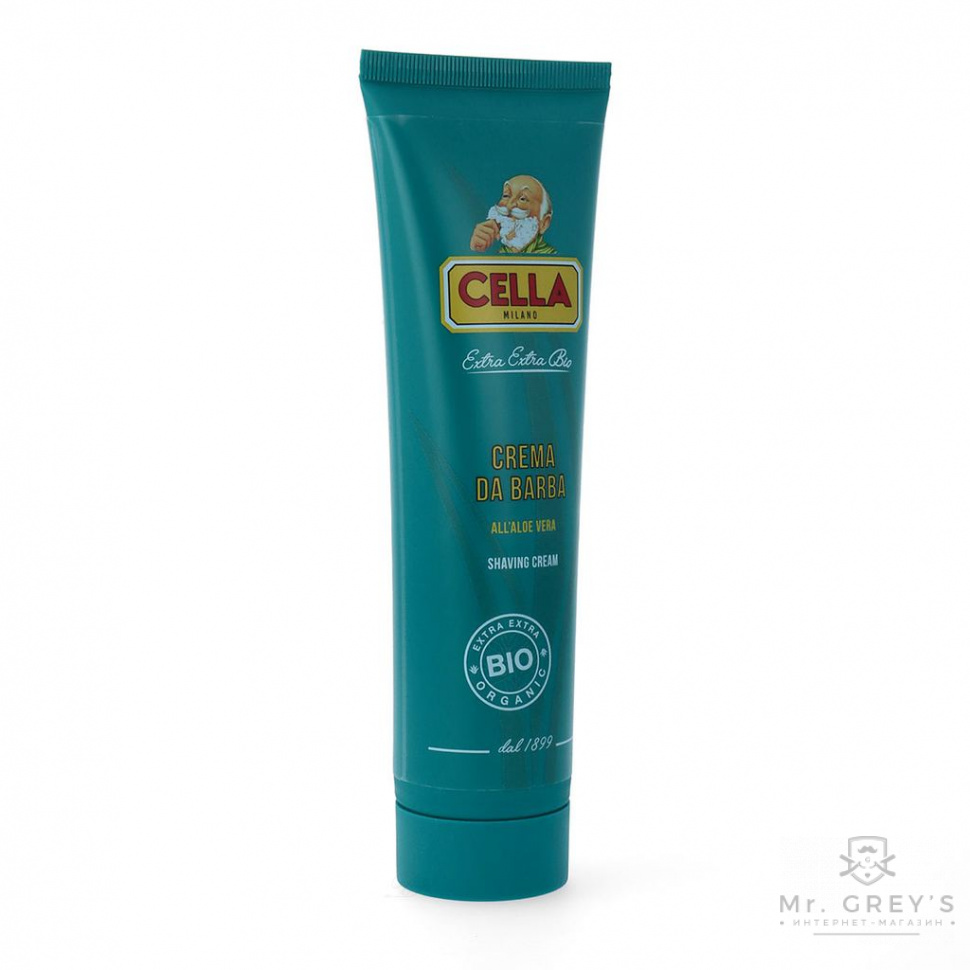 Крем для бритья Cella Bio Aloe Vera Shaving Cream 150ml Tube