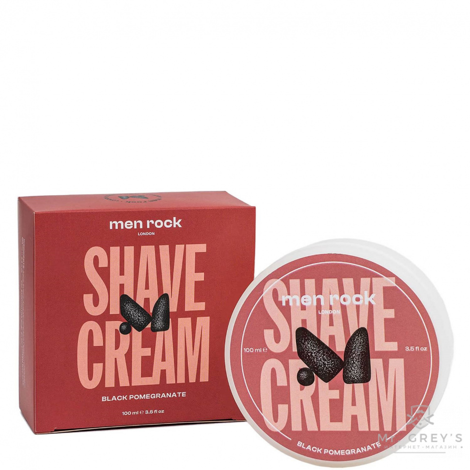 Крем для бритья Men Rock Black Pomegranate Shave Cream