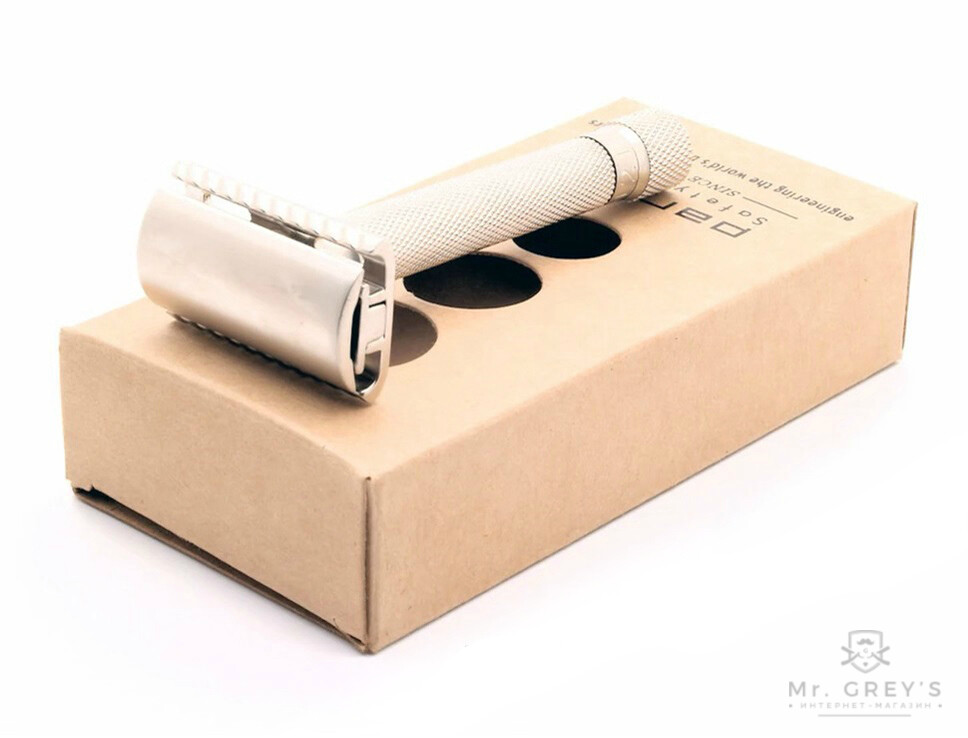 Станок для бритья Т-образный Parker Variant Adjustable Double Edge Safety Razor Satin Chrome