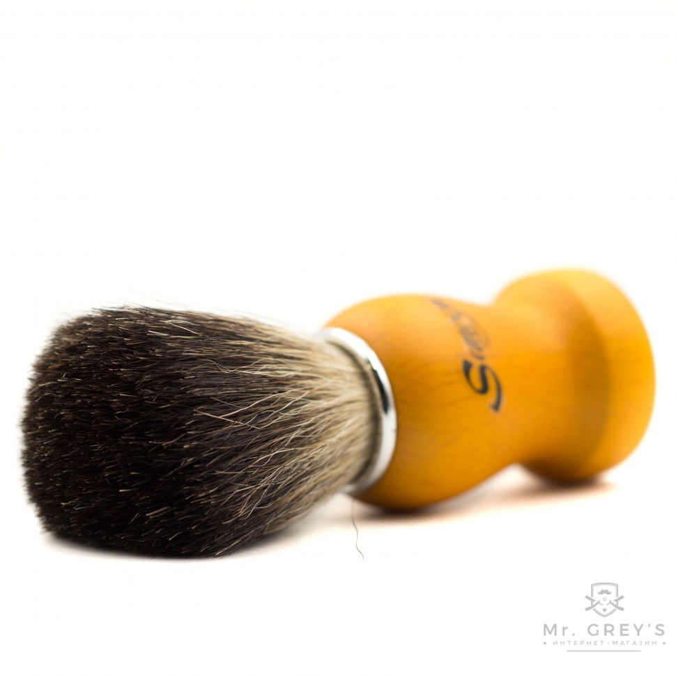 Помазок для бритья Semogue Pharos-C3 Pure Black Horse Yellow