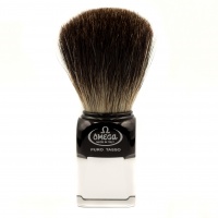 Помазок для бритья Omega 33174 Black Badger на подставке