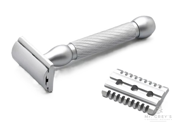 Станок для бритья Т-образный Pearl Hammer Double Edge Safety Razor Closed Сomb & Open Comb Станок для бритья Т-образный Pearl Hammer Double Edge Safety Razor Closed Сomb & Open Comb