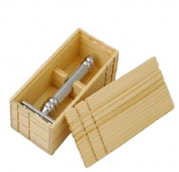 Коробка для хранения Т-образной бритвы Pearl Wooden Safety Razor Case
