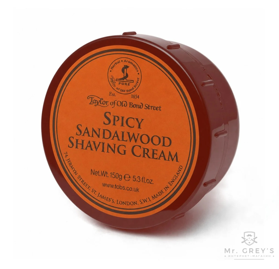 Крем для бритья Taylor of Old Bond Street Spicy Sandalwood Shaving Cream 150g