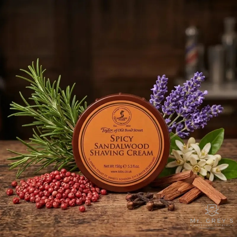 Крем для бритья Taylor of Old Bond Street Spicy Sandalwood Shaving Cream 150g Крем для бритья Taylor of Old Bond Street Spicy Sandalwood Shaving Cream 150g