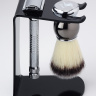 Стенд для станка и помазка Pearl Acrylic Razor & Brush Stand Black SA-03B