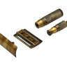 Станок для бритья Т-образный Pearl STR-99 & TRC-01 Travel Razor Antique Brass Closed Comb Станок для бритья Т-образный Pearl STR-99 & TRC-01 Travel Razor Antique Brass Closed Comb