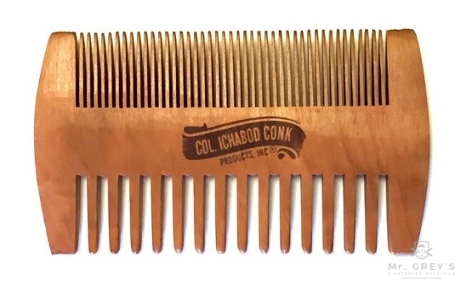 Гребень для бороды Col Conk Wood Beard Comb Fine & Coarse Tooth