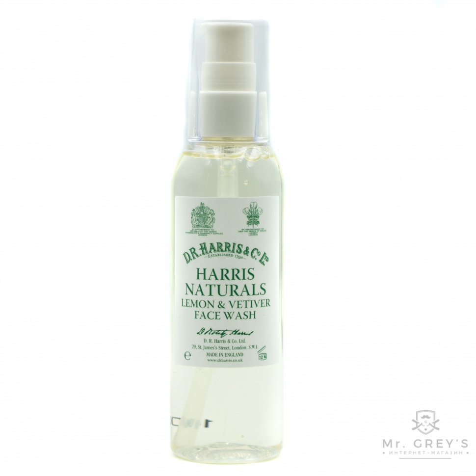 Гель для вмивання Naturals Lemon and Vetiver Face Wash D R Harris 100ml