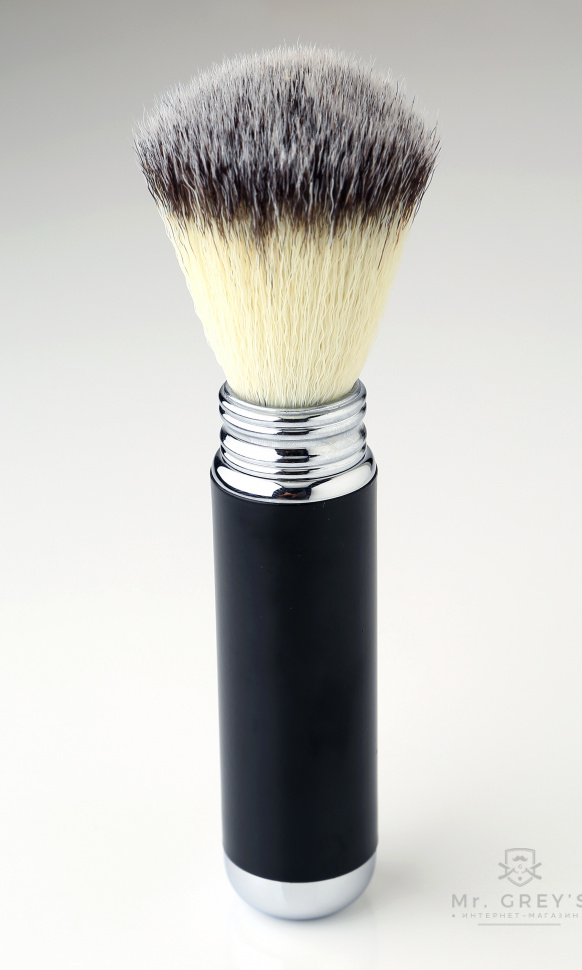 Помазок для гоління дорожній Pearl Travel Brush Black Synthetic Hair