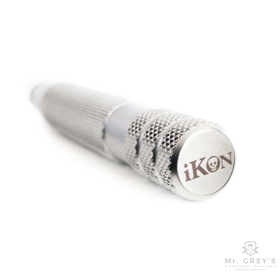 Ручка iKon Bulldog Stainless Steel Handle for Safety Razor 90mm