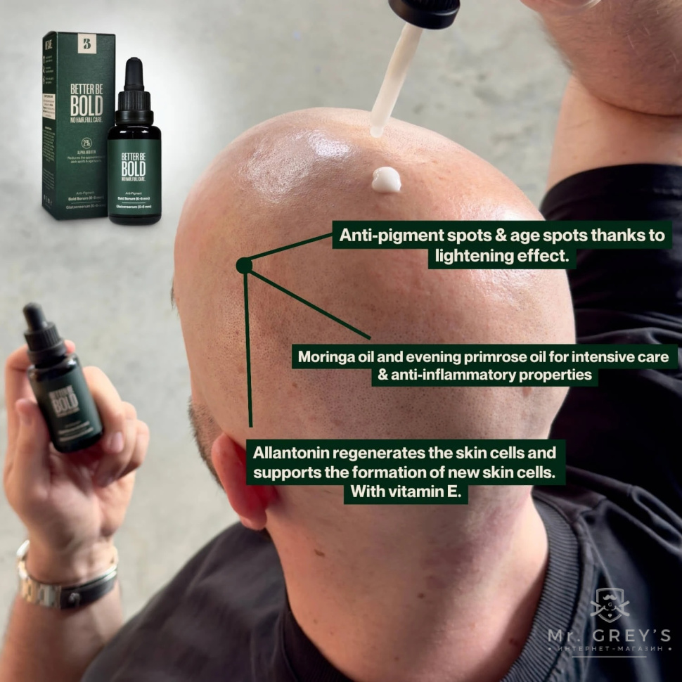 Антипигментная сыворотка против темных пятен и старения Better Be Bold Anti-Pigment Bald Serum 30ml