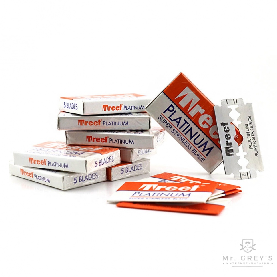 Леза для безпечної бритви Treet Platinum Super Stainless Steel 
