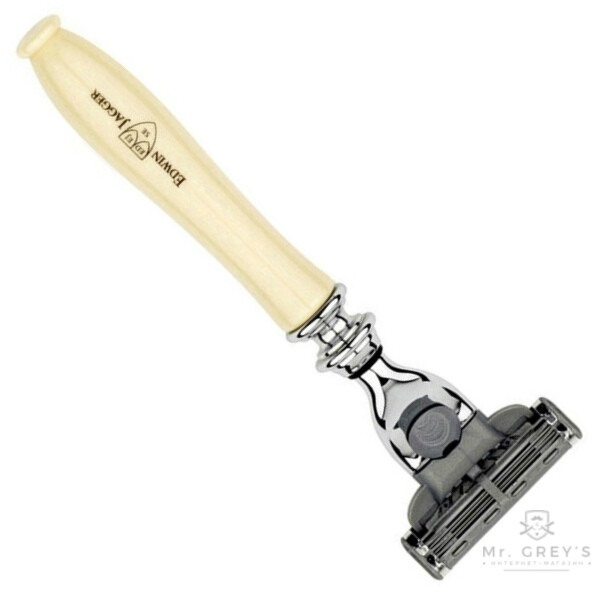 Станок для гоління Edwin Jagger IVCM3 Chatsworth Imitation Ivory Mach 3 Razor