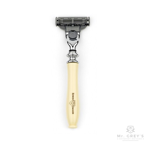 Станок для гоління Edwin Jagger IVCM3 Chatsworth Imitation Ivory Mach 3 Razor Станок для гоління Edwin Jagger IVCM3 Chatsworth Imitation Ivory Mach 3 Razor