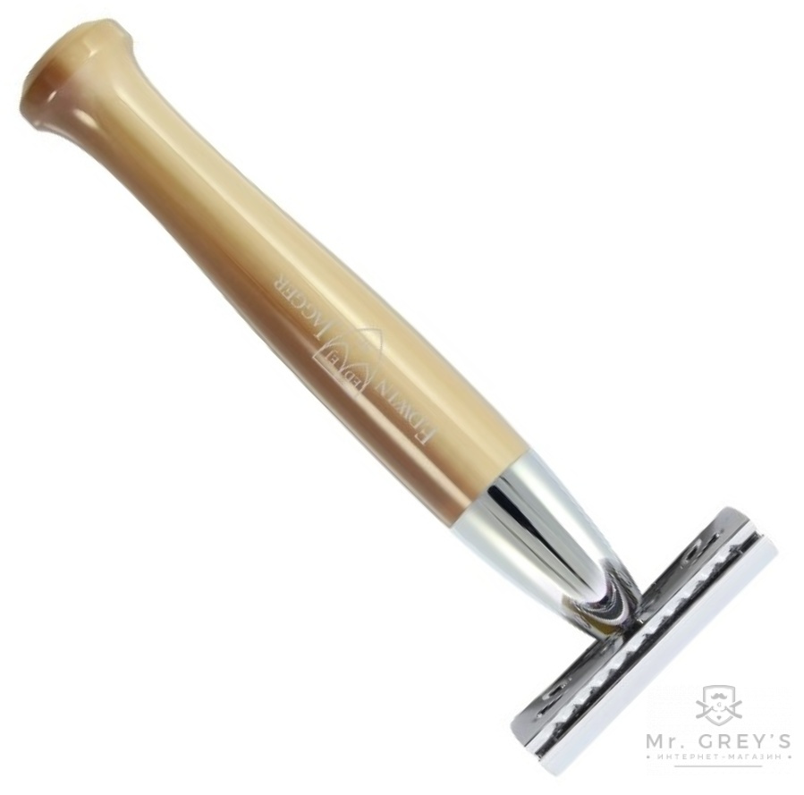 Станок для бритья Т-образный Edwin Jagger R722CRSR Imitation Horn DE Safety Razor