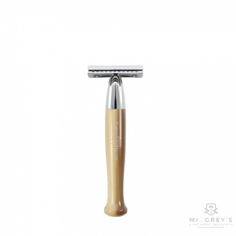 Станок для бритья Т-образный Edwin Jagger R722CRSR Imitation Horn DE Safety Razor Станок для бритья Т-образный Edwin Jagger R722CRSR Imitation Horn DE Safety Razor