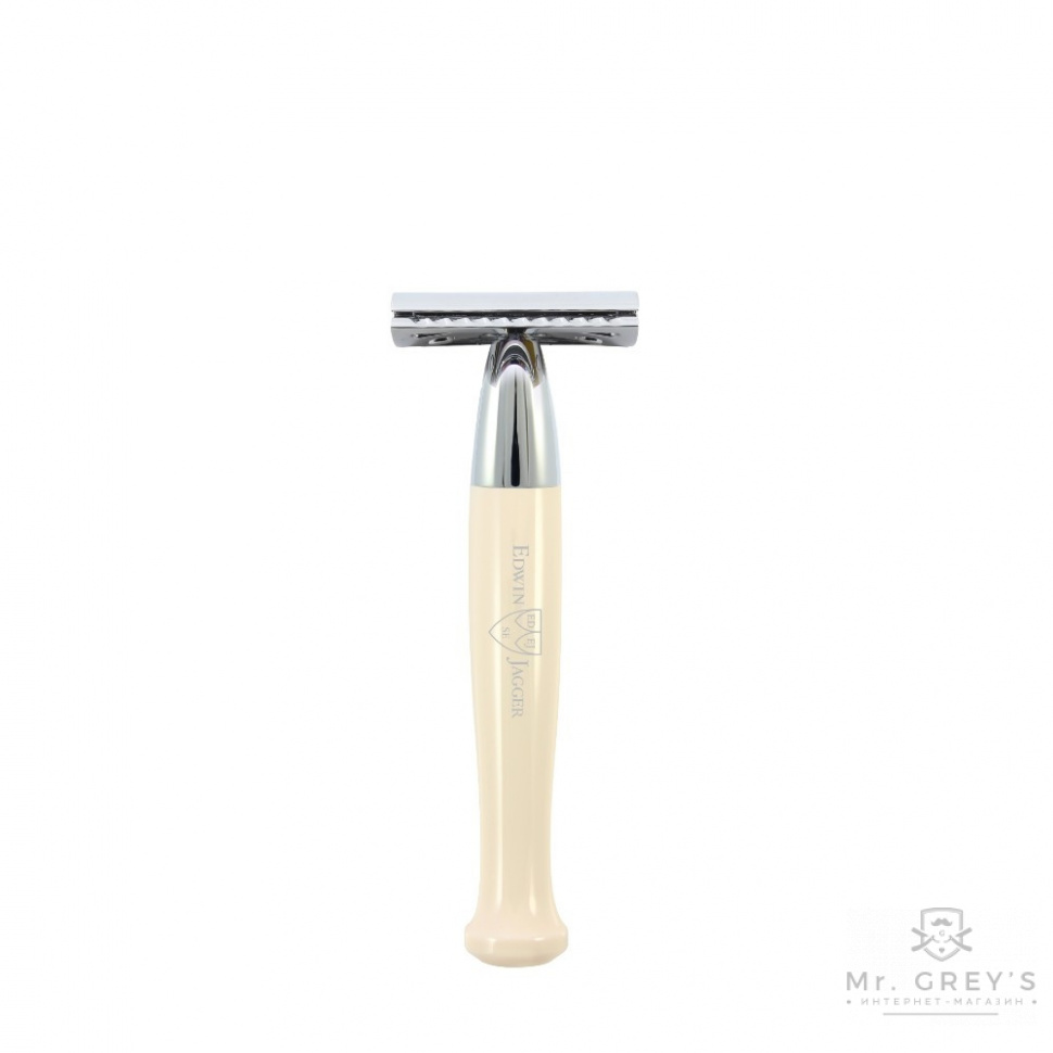 Станок для бритья Т-образный Edwin Jagger R727CRSR Imitation Ivory DE Safety Razor Станок для бритья Т-образный Edwin Jagger R727CRSR Imitation Ivory DE Safety Razor