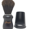 Помазок для бритья на подставке Semogue Pharos-C3 Pure Black Horse Black
