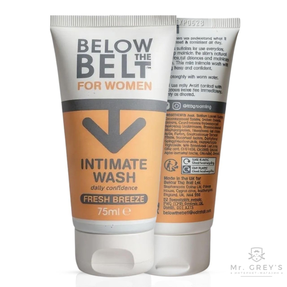 Гель для інтимної гігієни для жінок Below The Belt Grooming Intimate Wash for Women Fresh Breeze 75ml
