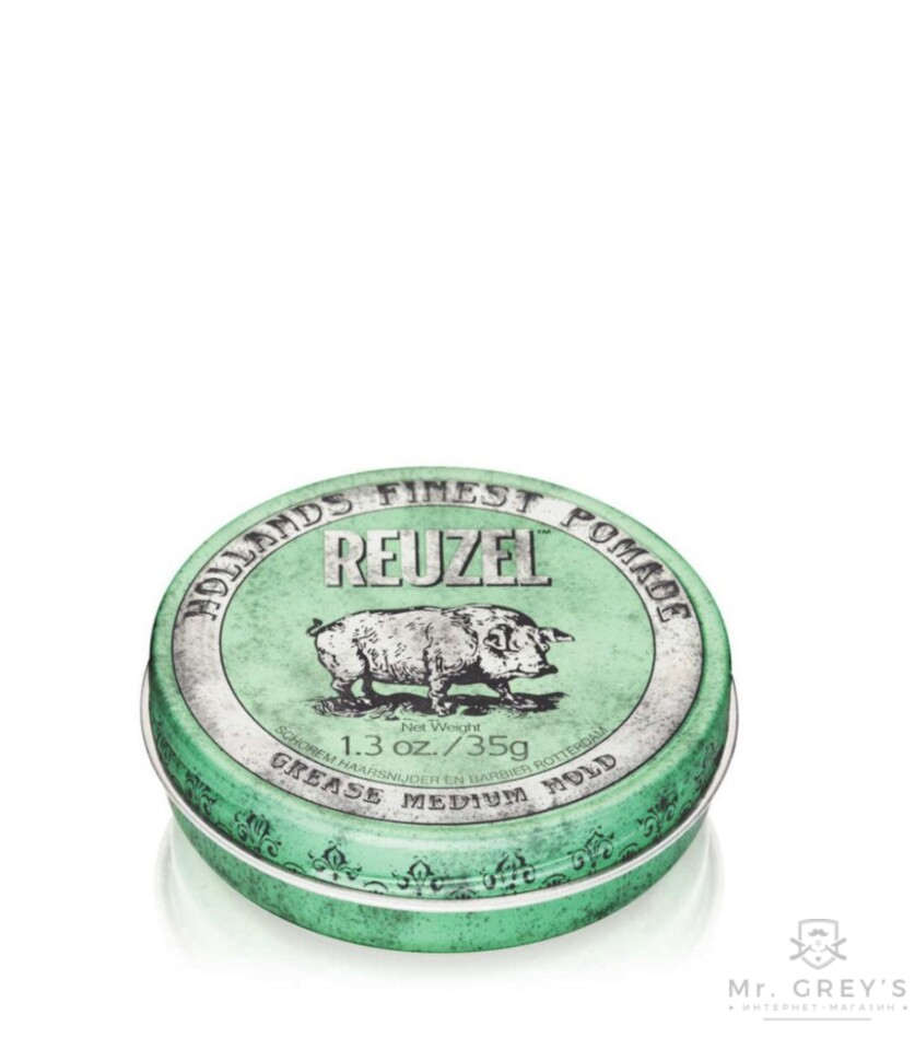 Помада для укладки волос REUZEL Green Grease Medium Hold Pomade 35gr