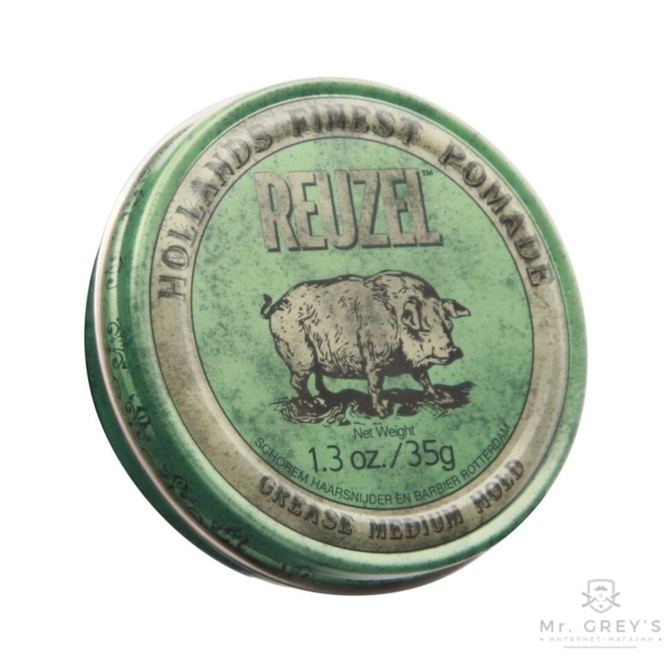 Помада для укладки волос REUZEL Green Grease Medium Hold Pomade 35gr Помада для укладки волос REUZEL Green Grease Medium Hold Pomade 35gr