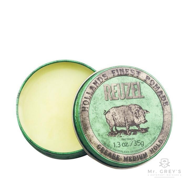 Помада для укладки волос REUZEL Green Grease Medium Hold Pomade 35gr Помада для укладки волос REUZEL Green Grease Medium Hold Pomade 35gr