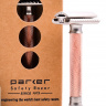 Станок для бритья Т-образный Parker Variant Adjustable Double Edge Safety Razor Rose Gold Станок для бритья Т-образный Parker Variant Adjustable Double Edge Safety Razor Rose Gold