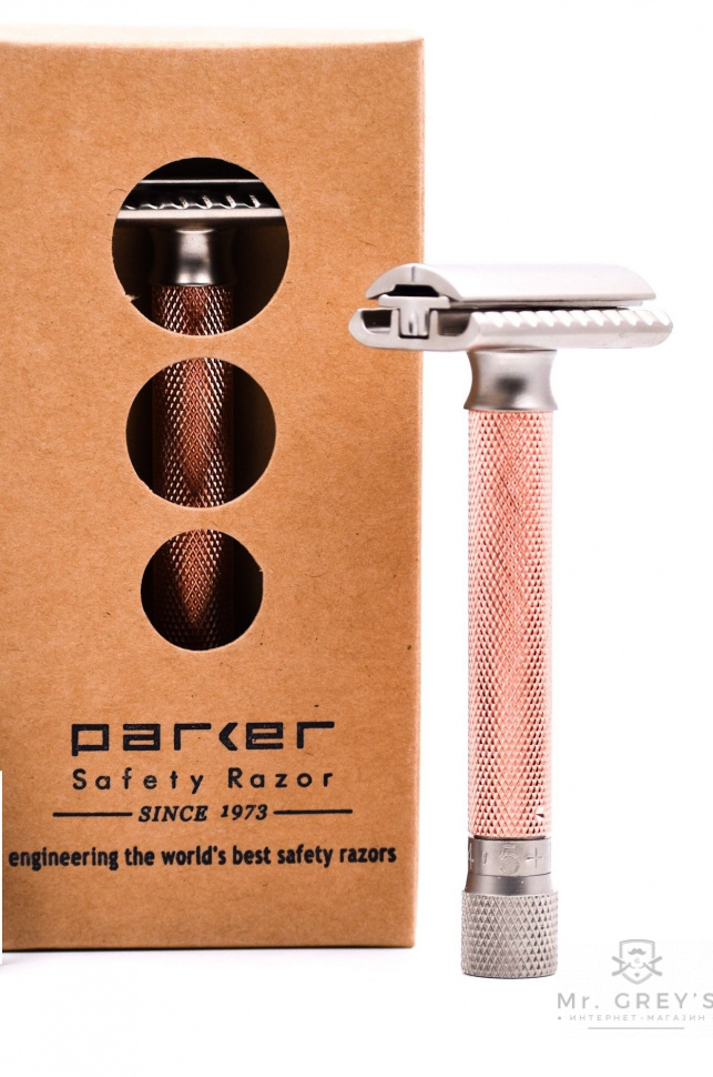 Станок для бритья Т-образный Parker Variant Adjustable Double Edge Safety Razor Rose Gold Станок для бритья Т-образный Parker Variant Adjustable Double Edge Safety Razor Rose Gold