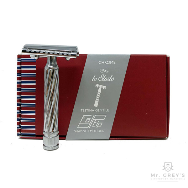 Станок для бритья Т-образный Fatip Grande Chrome Slant Closed Comb
