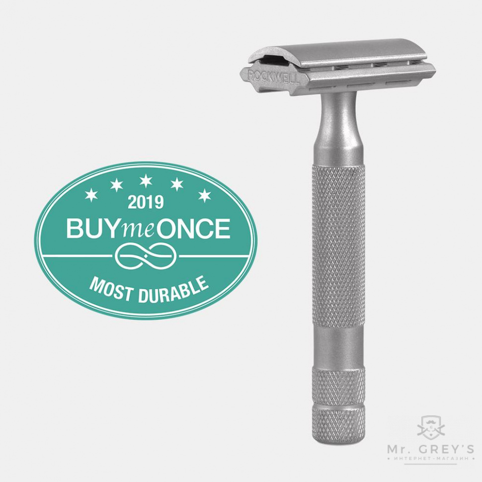 Станок для гоління Т-подібний Rockwell 6S Stainless Steel Safety Razor Matte Станок для гоління Т-подібний Rockwell 6S Stainless Steel Safety Razor Matte
