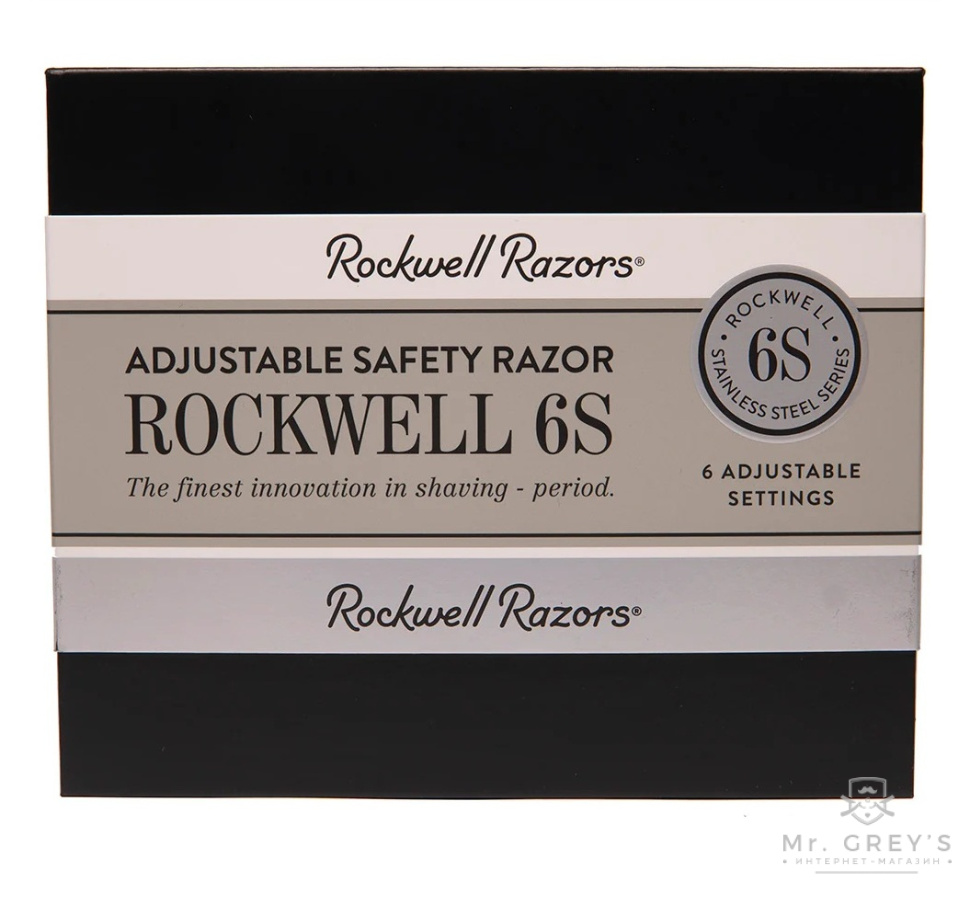 Станок для гоління Т-подібний Rockwell 6S Stainless Steel Safety Razor Matte Станок для гоління Т-подібний Rockwell 6S Stainless Steel Safety Razor Matte