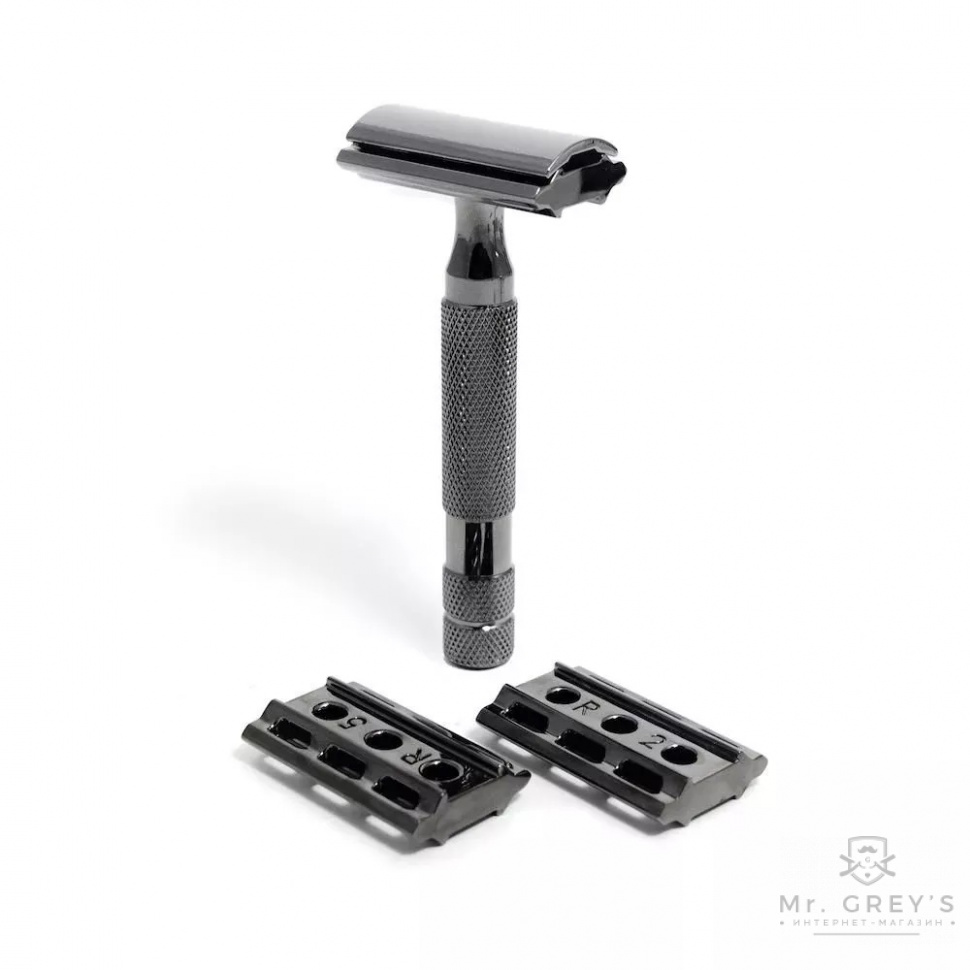 Станок для бритья Т-образный Rockwell 6C Double Edge Safety Razor Gunmetal Chrome Станок для бритья Т-образный Rockwell 6C Double Edge Safety Razor Gunmetal Chrome