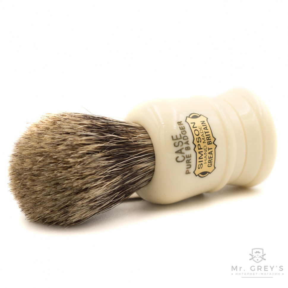 Помазок для гоління Simpson Case С1 Pure Badger