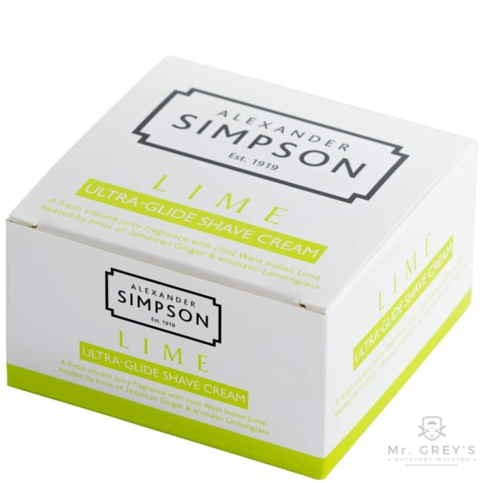 Крем для бритья Alexander Simpson Lime Ultra-Glide Shave Cream