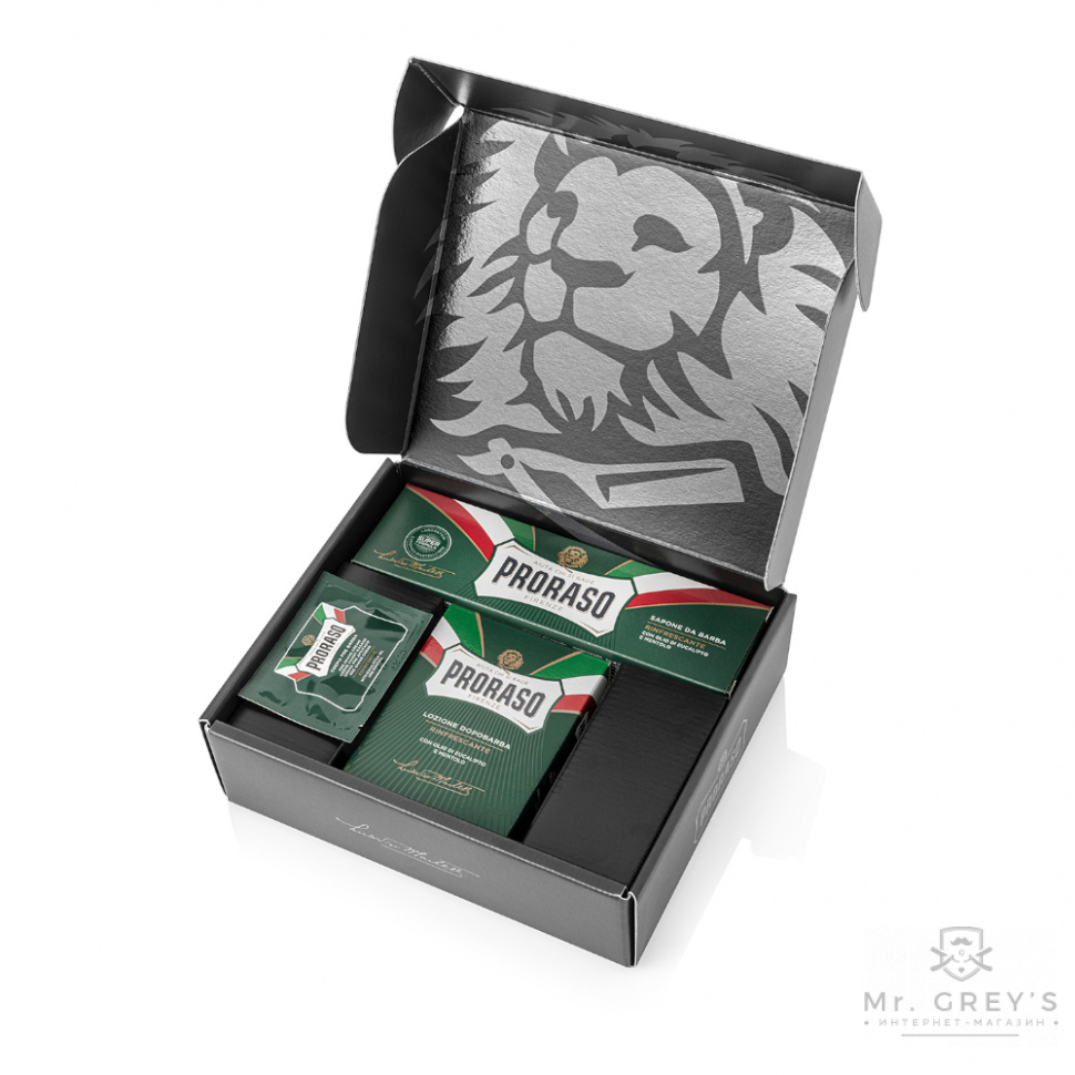 Подарочный набор Proraso Classic Shaving Duo Green Line Cream and Lotion