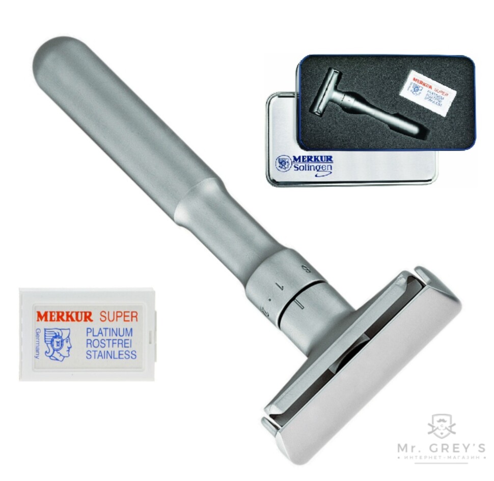 Т-образная бритва 90 760002 MERKUR RAZORS FUTUR IN GIFT BOX