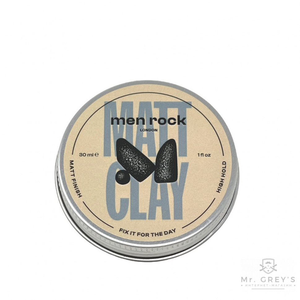 Глина для укладки волос Men Rock Matt Clay, 30 ml