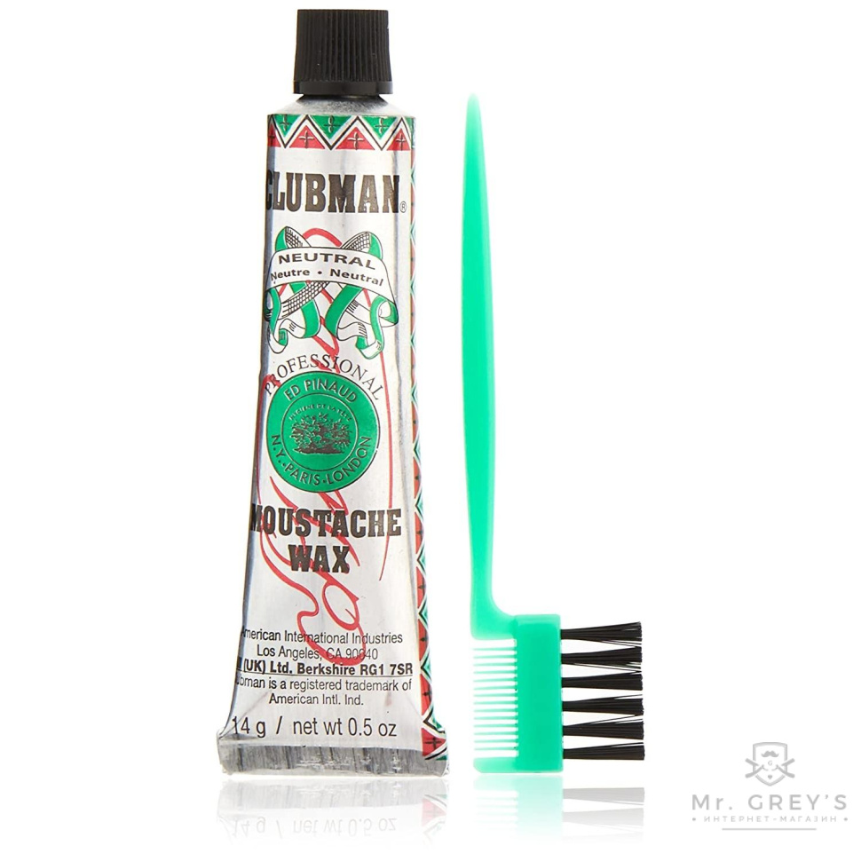Воск для усов Clubman Pinaud Moustache Wax Neutral 14g Воск для усов Clubman Pinaud Moustache Wax Neutral 14g